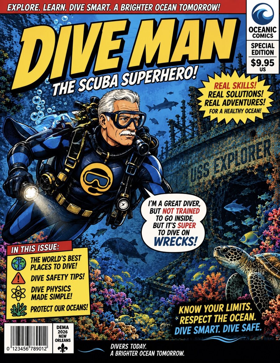 Dive Man Special Edition comic-book cover